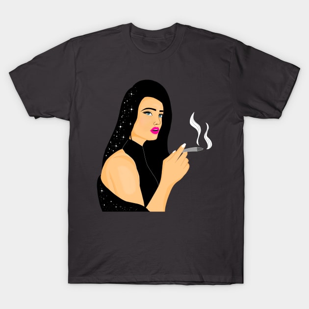 Feminist design cigar T-Shirt by Bluntdigiarts